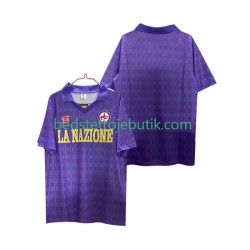 Fiorentina 1989 1990 Retro Mænd Hjemmebane Fodboldtrøje Kortærmet
