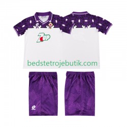 Fiorentina 1992 1993 Retro Børn Udebane Fodboldtrøje Kortærmet