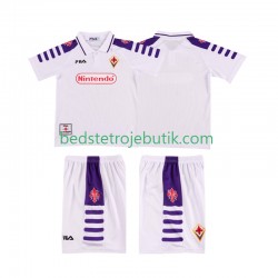 Fiorentina Retro Børn Udebane Fodboldtrøje 1999 1998 Kortærmet