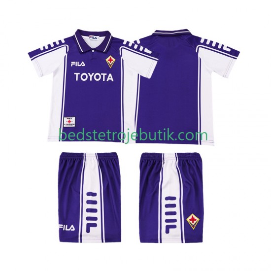 Fiorentina 2000 Retro Børn Hjemmebane Fodboldtrøje 1999 Kortærmet
