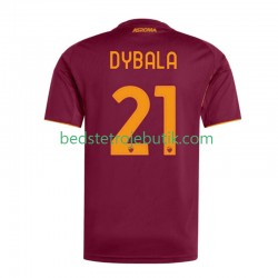 AS Roma Dybala 21 Mænd Hjemmebane Fodboldtrøje 2025-2026 Kortærmet