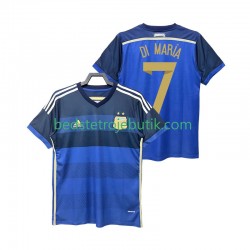 Argentina DI MARIA 7 2014 Retro Mænd Udebane Fodboldtrøje Kortærmet