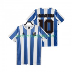 Argentina MARADONA 10 1986 Retro Mænd Hjemmebane Fodboldtrøje Kortærmet