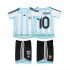 Argentina RIQUELME 10 2007 Retro Børn Hjemmebane Fodboldtrøje 2006 Kortærmet