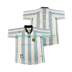 Argentina Retro Mænd Hjemmebane Fodboldtrøje 1998 Kortærmet