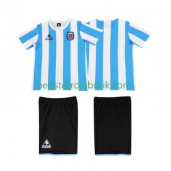 Argentina 1986 Retro Børn Hjemmebane Fodboldtrøje Kortærmet