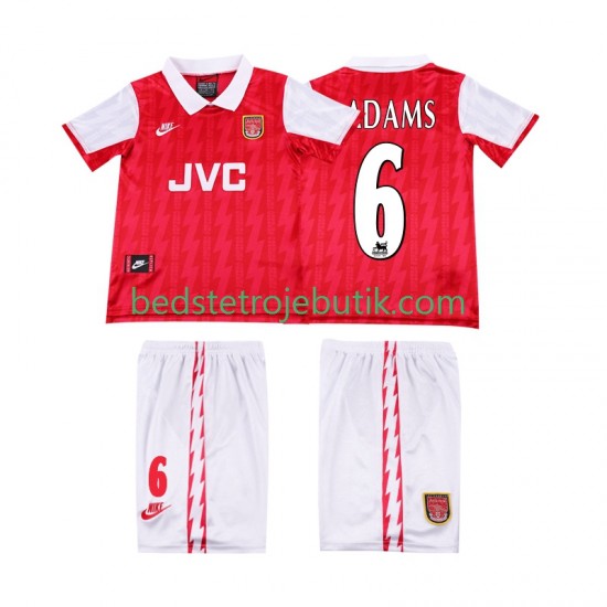 Arsenal ADAMS 6 1994 1996 Retro Børn Hjemmebane Fodboldtrøje Kortærmet