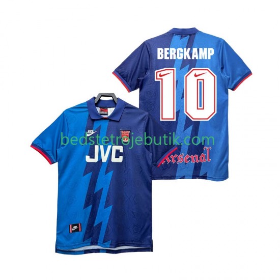 Arsenal BERGKAMP 10 1995 1996 Retro Mænd Udebane Fodboldtrøje Kortærmet