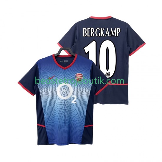 Arsenal BERGKAMP 10 Retro Mænd Udebane Fodboldtrøje 2004 2002 Kortærmet