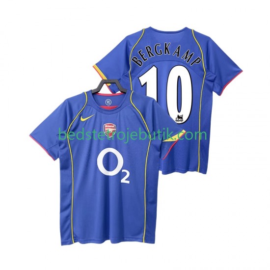 Arsenal BERGKAMP 10 2005 Retro Mænd Udebane Fodboldtrøje 2004 Kortærmet