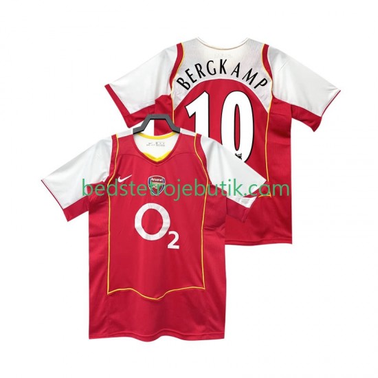 Arsenal BERGKAMP 10 2005 Retro Mænd Hjemmebane Fodboldtrøje 2004 Kortærmet