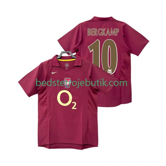 Arsenal BERGKAMP 10 2005 Retro Mænd Hjemmebane Fodboldtrøje 2006 Kortærmet
