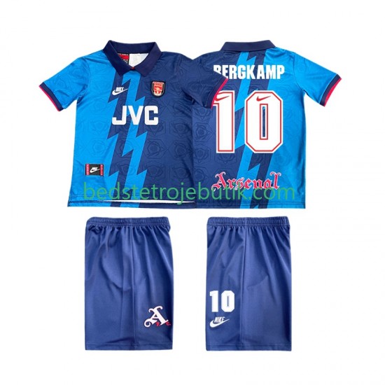 Arsenal BERGKAMP 10 1995 1996 Retro Børn Udebane Fodboldtrøje Kortærmet