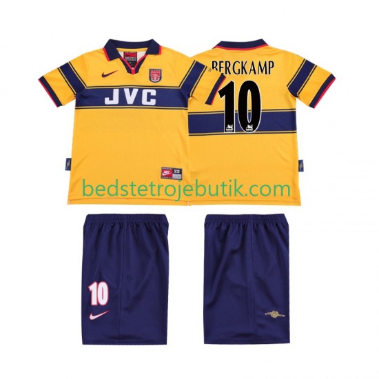 Arsenal BERGKAMP 10 1997 Retro Børn Udebane Fodboldtrøje 1999 Kortærmet