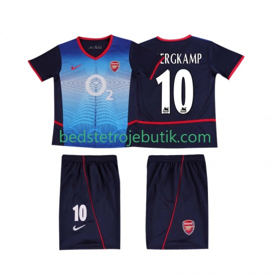 Arsenal BERGKAMP 10 Retro Børn Udebane Fodboldtrøje 2004 2002 Kortærmet