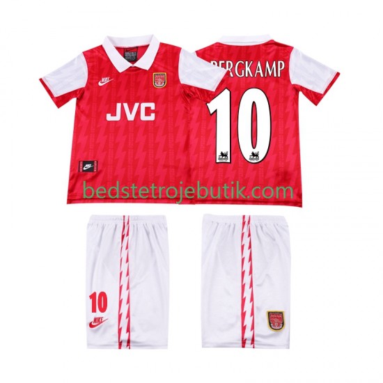 Arsenal BERGKAMP 10 1994 1996 Retro Børn Hjemmebane Fodboldtrøje Kortærmet