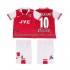 Arsenal BERGKAMP 10 1996 1997 Retro Børn Hjemmebane Fodboldtrøje Kortærmet