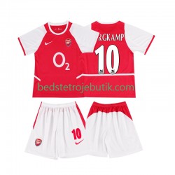 Arsenal BERGKAMP 10 2003 Retro Børn Hjemmebane Fodboldtrøje 2002 Kortærmet