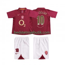 Arsenal BERGKAMP 10 2005 Retro Børn Hjemmebane Fodboldtrøje 2006 Kortærmet