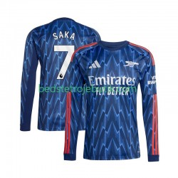 Arsenal Bukayo Saka 7 Mænd Udebane Fodboldtrøje 2025-2026 Langærmet