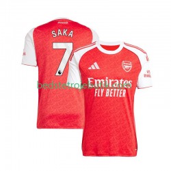 Arsenal Bukayo Saka 7 Mænd Hjemmebane Fodboldtrøje 2025-2026 Kortærmet