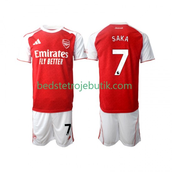Arsenal Bukayo Saka 7 Børn Hjemmebane Fodboldtrøje 2025-2026 Kortærmet