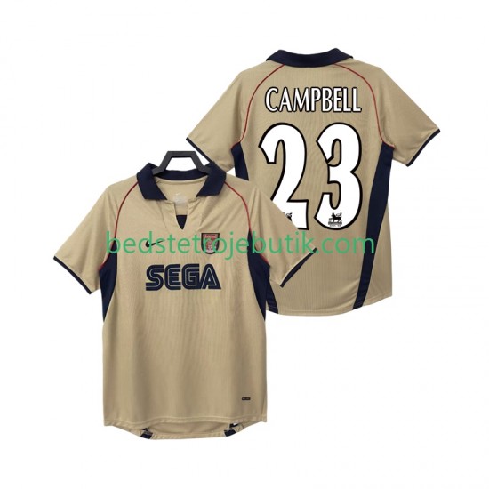 Arsenal CAMPBELL 23 2001 Retro Mænd Udebane Fodboldtrøje 2002 Kortærmet