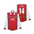 Arsenal Henry 14 Retro Mænd Hjemmebane Fodboldtrøje 1999 1998 Langærmet