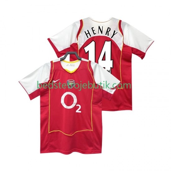 Arsenal Henry 14 2005 Retro Mænd Hjemmebane Fodboldtrøje 2004 Kortærmet