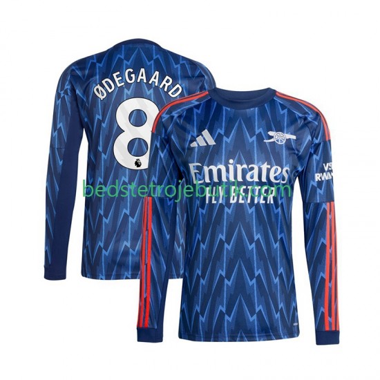 Arsenal Martin Odegaard 8 Mænd Udebane Fodboldtrøje 2025-2026 Langærmet