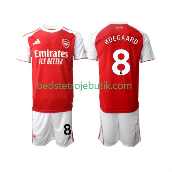 Arsenal Martin Odegaard 8 Børn Hjemmebane Fodboldtrøje 2025-2026 Kortærmet