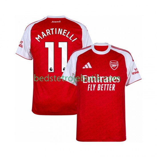 Arsenal Martin Zubimendi 11 Mænd Hjemmebane Fodboldtrøje 2025-2026 Kortærmet