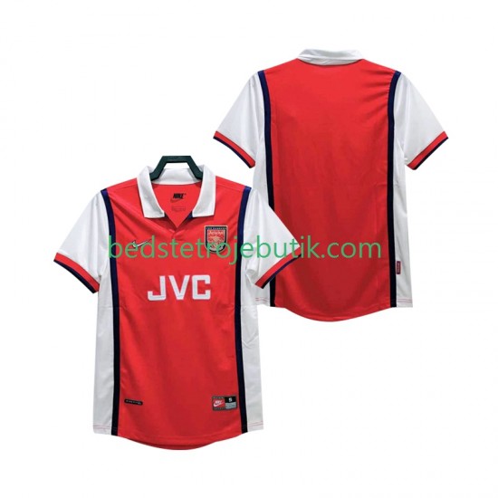 Arsenal Retro Mænd Hjemmebane Fodboldtrøje 1999 1998 Kortærmet