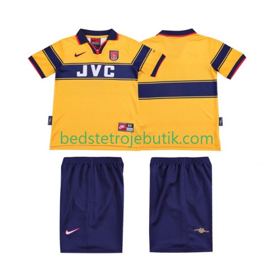 Arsenal 1997 Retro Børn Udebane Fodboldtrøje 1999 Kortærmet