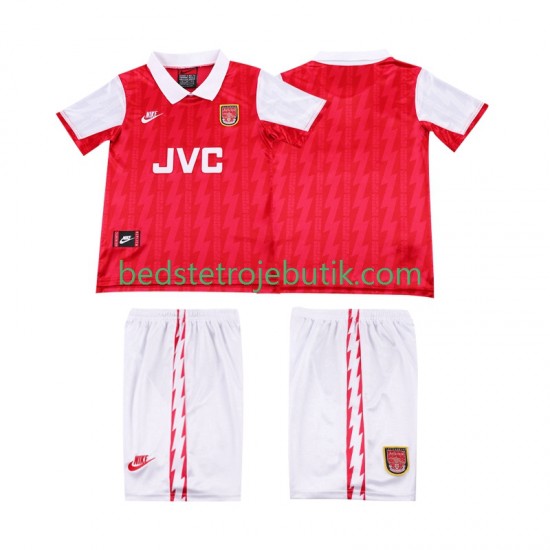 Arsenal 1994 1996 Retro Børn Hjemmebane Fodboldtrøje Kortærmet