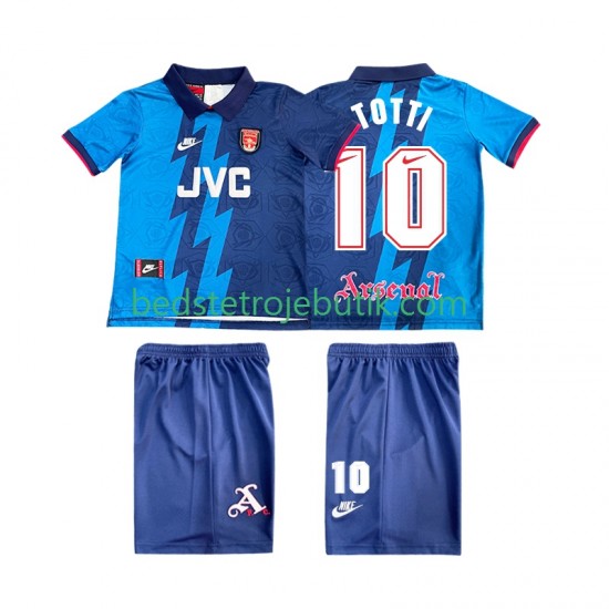 Arsenal TOTTI 10 1995 1996 Retro Børn Udebane Fodboldtrøje Kortærmet