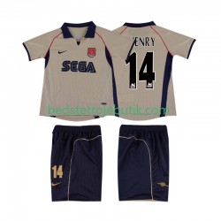 Arsenal Thierry Henry 14 2001 Retro Børn Udebane Fodboldtrøje 2002 Kortærmet