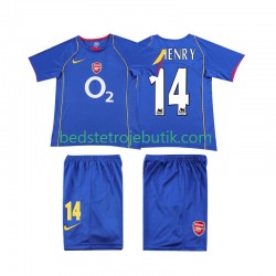Arsenal Thierry Henry 14 2005 Retro Børn Udebane Fodboldtrøje 2004 Kortærmet