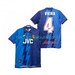 Arsenal VIEIRA 4 1995 1996 Retro Mænd Udebane Fodboldtrøje Kortærmet