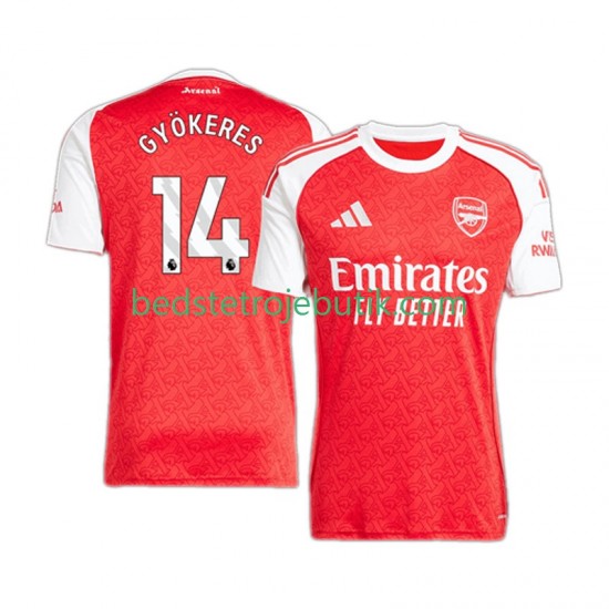 Arsenal Viktor Gyokeres 14 Mænd Hjemmebane Fodboldtrøje 2025-2026 Kortærmet