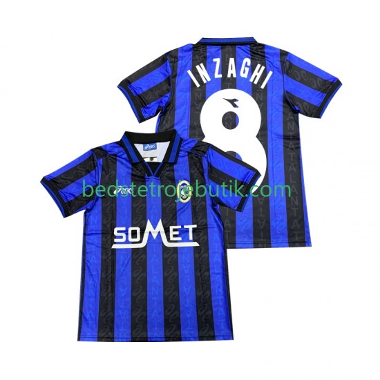 Atalanta INZAGHI 8 1996 1997 Mænd Hjemmebane Fodboldtrøje Kortærmet