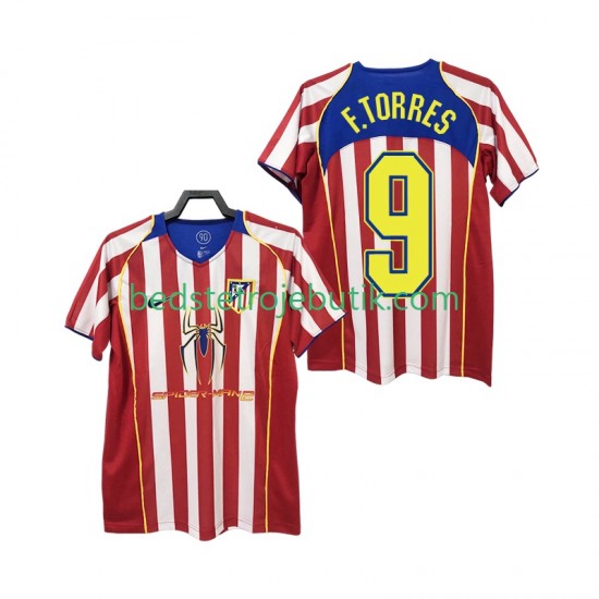 Atlético Madrid F TORRES 9 2005 Retro Mænd Hjemmebane Fodboldtrøje 2004 Kortærmet