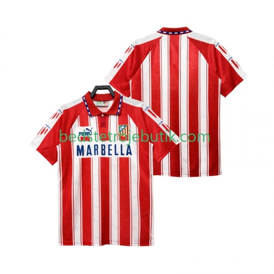 Atlético Madrid 1994 1995 Retro Mænd Hjemmebane Fodboldtrøje Kortærmet
