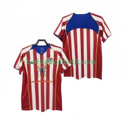 Atlético Madrid 2005 Retro Mænd Hjemmebane Fodboldtrøje 2004 Kortærmet