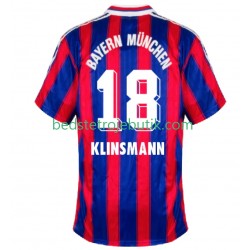 FC Bayern München Klinsmann 18 1995 1997 Retro Mænd Hjemmebane Fodboldtrøje Kortærmet