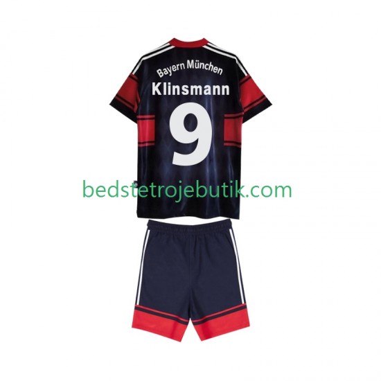 FC Bayern München Klinsmann 9 1997 Retro Børn Hjemmebane Fodboldtrøje 1999 Kortærmet