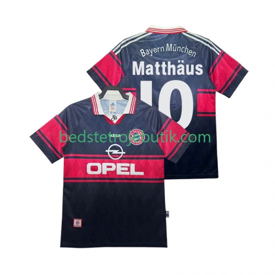 FC Bayern München Matthas 10 1997 Retro Mænd Hjemmebane Fodboldtrøje 1999 Kortærmet