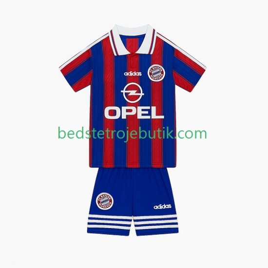 FC Bayern München 1995 1997 Retro Børn Hjemmebane Fodboldtrøje Kortærmet