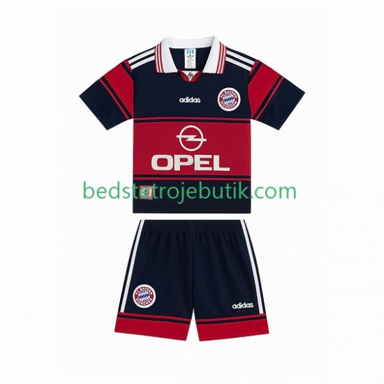 FC Bayern München 1997 Retro Børn Hjemmebane Fodboldtrøje 1999 Kortærmet