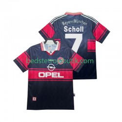 FC Bayern München Scholl 7 1997 Retro Mænd Hjemmebane Fodboldtrøje 1999 Kortærmet